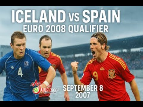 Iceland vs Spain | Full Match | 1st Half | Euro 2008 Qualification | Matchday 8 | September 8, 2007