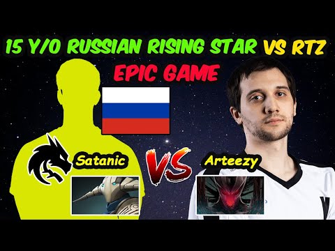 Arteezy vs 15 Y/O NEW Rising Star Russian Satanic - EPIC GAME Dota 2