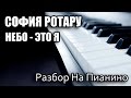 Разбор На Пианино - София Ротару - Небо - Это Я 