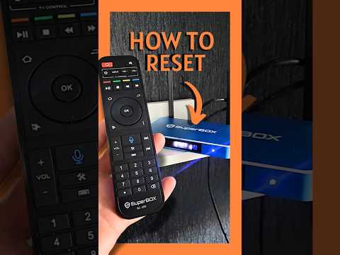 How To Factory Reset The SuperBox S5 Max Tv Box Using Just The Remote Control