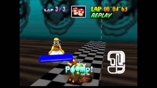 [MK64 - TAS] Wario's Stadium - 13.40 (11.14 NTSC) (Glitch)