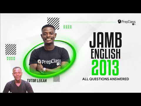 Q11 to Q16 JAMB ENGLISH 2013 PAST QUESTIONS SOLVED