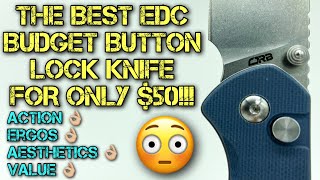 This is the best and most impressive budget button lock EDC knife so far this year!! ONLY $50!!!