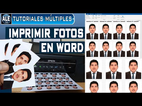 Como Imprimir Fotos Tamaño Carnet y Pasaporte En Word