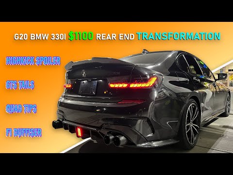 G20 BMW 330i REAR END TRANSFORMATION! | Tutorial/Installation Guide and Vlog (Parts In Desc.)