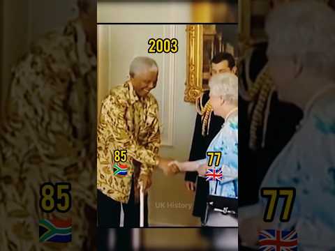 Queen Elizabeth👑 Met Nelson Mandela: A Royal Friendship 🥀 #queen #nelsonmandela #shorts