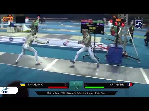 Batumi World Cup 2023 SWS - L16 - Olga Kharlan UKR v Manon Apithy-Brunet FRA