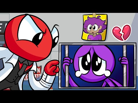 PURPLE's SAD ORIGIN STORY - Rainbow Friends Animation