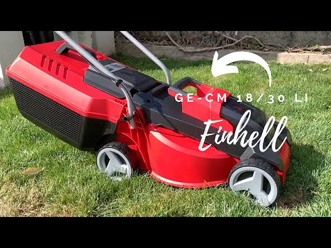 Einhell vejapjovė su akumuliatoriumi, 33 cm pjovimo plotis, 4,0 Ah baterija, automatinis valdymas video