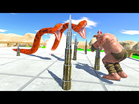 2x REPTILES vs INFERNALS | SPINY BATTLE | Animal Revolt Battle Simulator