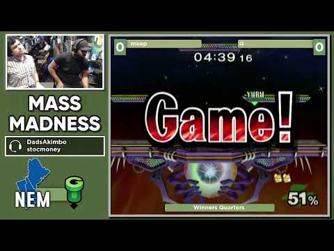 Mass Madness 43 SSBM - meep (Sheik) vs. Q (Fox) - Melee WQF