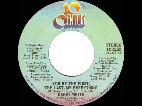 1975 HITS ARCHIVE: You’re The First, The Last, My Everything - Barry White (a #1 record--stereo 45)