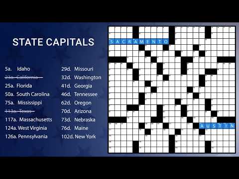 Daily Themed Crossword Puzzles Video