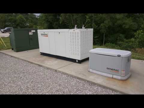 GENERAC 80KW Natural Gas Start-up & Load Test