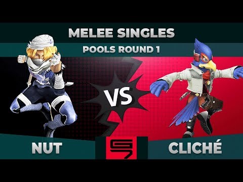 Nut vs cliché - Melee Singles: Pools R1 Winners Semifinals - Genesis 7 | Sheik vs Falco