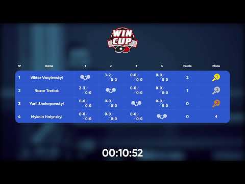 13:30 Yurii Shchepanskyi 2-3 Mykola Halynskyi West 3 WIN CUP 03.12.2022 | TABLE TENNIS WINCUP
