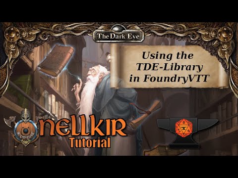 TDE for FoundryVTT - Library Tutorial