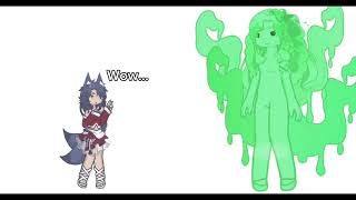 [Vore] – Huge slime! #gacha #vore