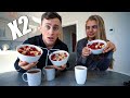 I ATE 2X MY GIRLFRIEND'S DIET FOR A DAY