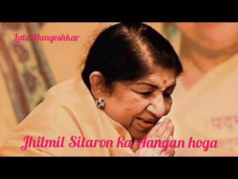 Jhilmil Sitaron ka Aangan Hoga Lata Mangeshkar super hit song