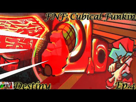 Friday Night Funkin' Cubical Funkin (#geometrydash #fnfmod) Cube VS BF in Destiny