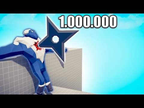 1.000.000 DAMAGE NINJA vs UNITS - TABS | Totally Accurate Battle Simulator 2025