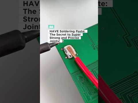 Soldering Paste:The Secret to Super Strong & Precise Joints! #soldering #solderingiron #solderpaste