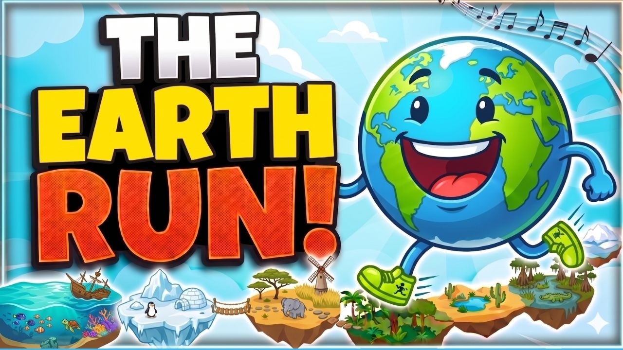 🌎 The Earth Run! 🌎 Brain Break 🌎 Earth Day Brain Break 🌎 Brain Breaks for Kids