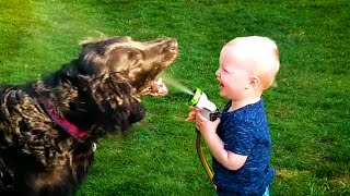 20 Minutes of HILARIOUS Babies Laughing With Pets 😹 | Kids and Animals 💕