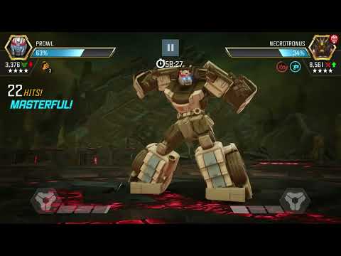 Prowl vs AM Necrotronus. Transformers Forged to fight