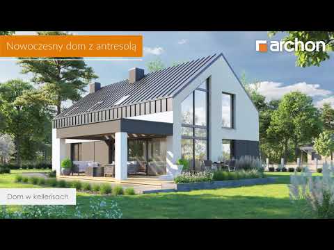 Dom w kellerisach – Nowoczesny dom z antresolą I ARCHON+ Projekty Domów #dom #projektdomu