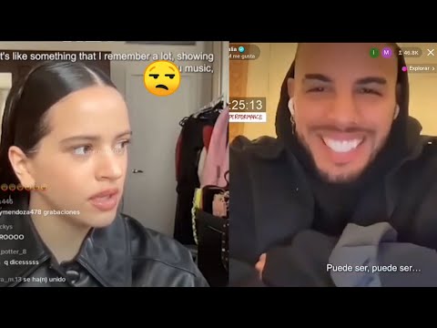 Live entre Rosalía y Rauw Alejandro ( Instagram ) ❤️✌️