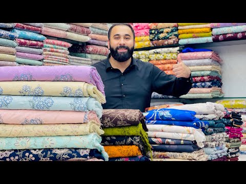 *BAREEZA KARANDI*👑China🌺Silk Baroshia💯Dress✅\ Luxury❤️Bareeza Embroidered😍\ Printed🌸Viscose Suit🔥\ 