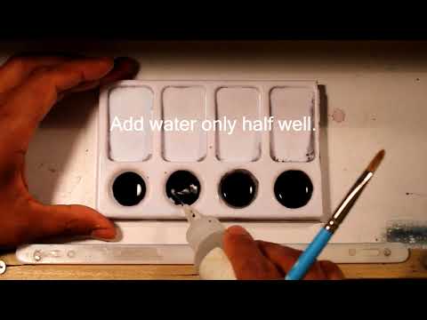 How To Make A 5 Value Grayscale Watercolor Palette