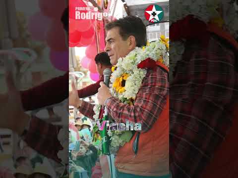 Rodrigo Paz Pereira fue recibido con mucho cariño en la ciudad de  Viacha