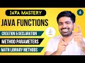 Methods in Java | Functions in Java | Parameters and Return type of Methods in Java in Hindi