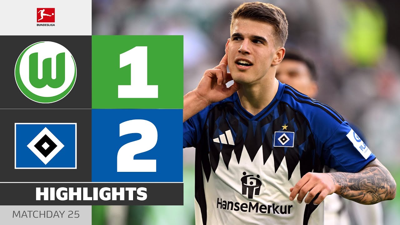 VfL Wolfsburg vs Hamburger SV Highlights