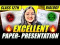 Biology Paper Presentation Tips Score 70 70 Class 12 CBSE Board Exam 2025