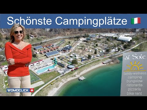 Camping al Sole in Ledro - Molino on Lake Ledro. 18 km from Lake Garda. Motorhome parking.