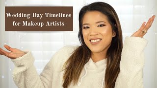 CREATING WEDDING DAY TIMELINES: How to create timelines for your bridal clients as a makeup artist