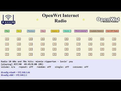 OpenWrtRadio - Internet Radio On A Tight Budget!