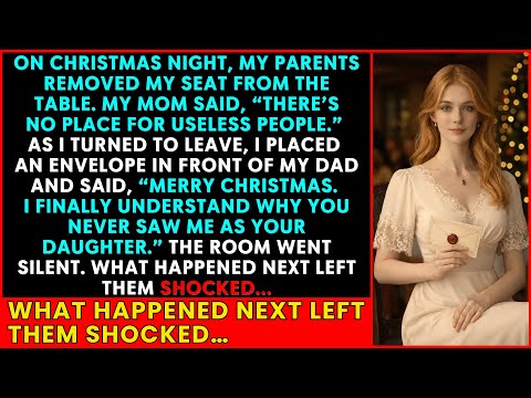 “No Place for Useless” Mom Said at Christmas — I Smiled and Handed Dad an Envelope Exposing 33 Years