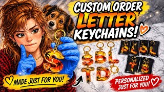 Custom Resin Letter Keychains! | Beginner-Friendly & Profitable DIY  🌴