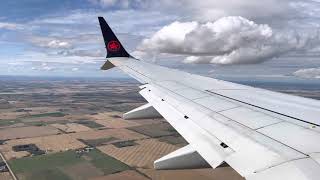 Download lagu Landing at Edmonton, Alberta, Canada under beautiful sky mp3