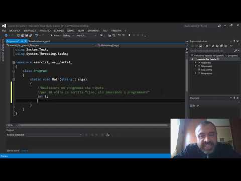 C# Lezione 10bis: esercizi ciclo FOR (parte1). Soluzione di 8 esercizi per imparare a gestire il FOR