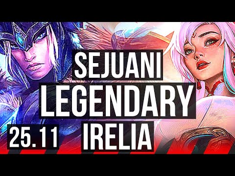SEJUANI vs IRELIA (TOP) | 900+ games, Legendary | KR Master | 25.11