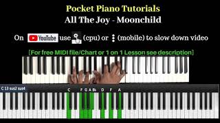 All The Joy | Moonchild | [Pocket Piano Tutorial]