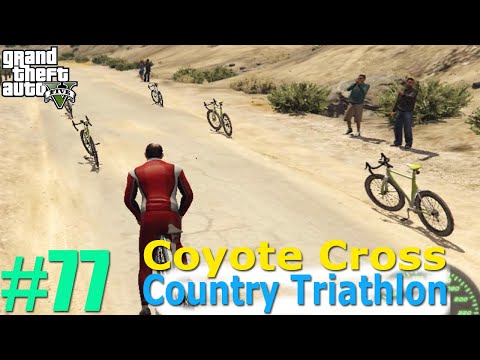 Grand Theft Auto 5 - Coyote Cross Country Triathlon Mission 77 - Gameplay Walkthrough Part 77 (GTA 5