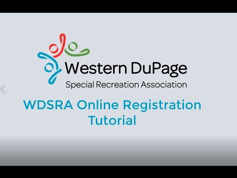 Wdsra Online Registration Tutorial
