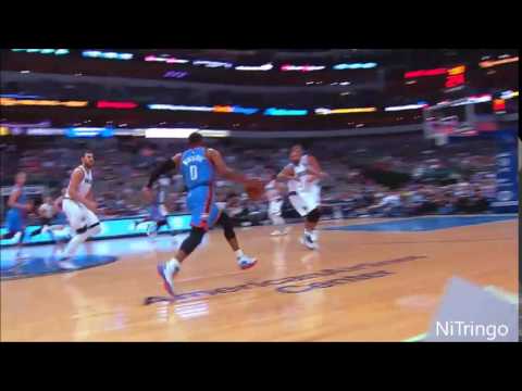 Russell Westbrook Fancy Move! | Thunder vs Mavs | NBA Preseason 10-11-2016